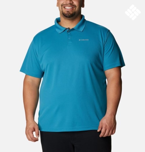 Columbia Utilizer Polo T Skjorte Herre Blå | Plus Size 71624R